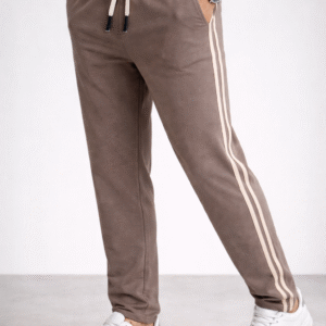 Men’s Slim Fit Track Pants with Side Stripe – Premium Cotton Joggers | Casual & Sports Wear Trouser